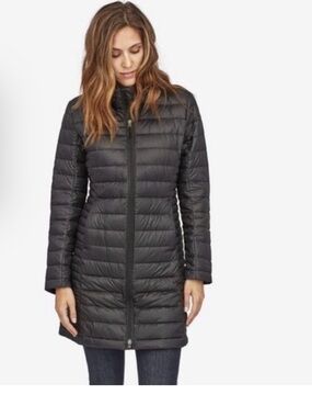 Patagonia Black Quilted Long Puffer Coat - Women
